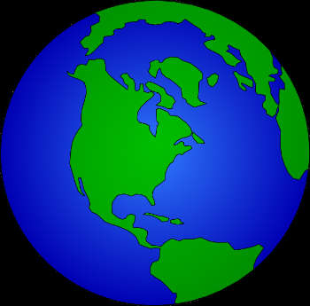Earth globe