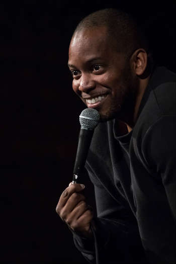 Black male comedian
