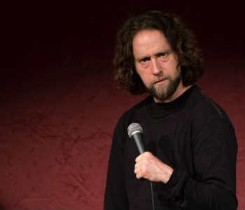 White male comedian